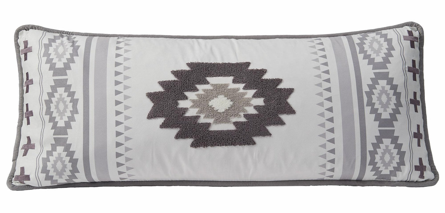 Gray Lumbar Pillow - Wild Wings