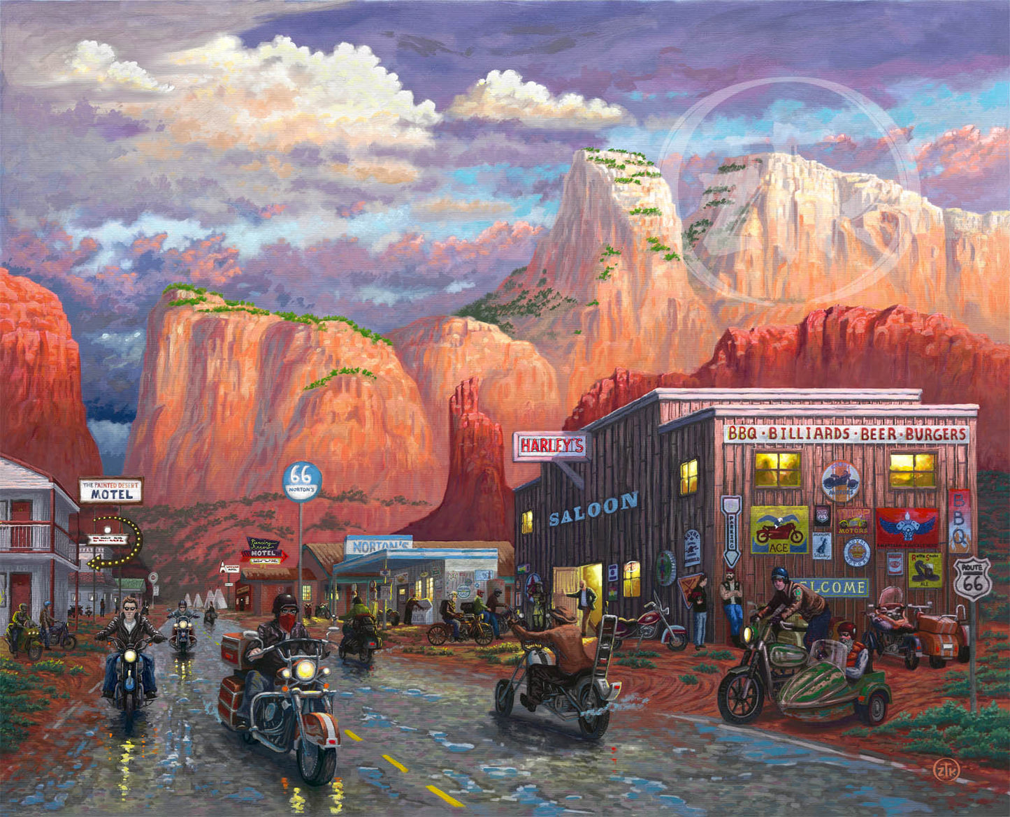 Get Your Kicks on Route 66 - Limited Edition Canvas