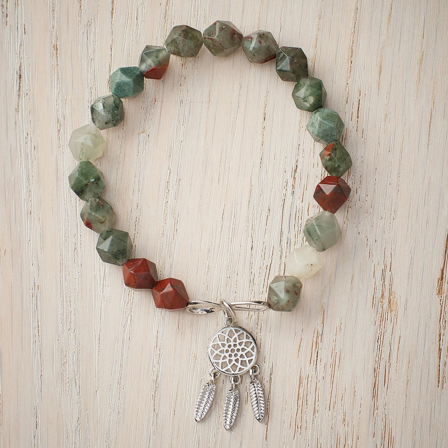 Indian Agate Dreamcatcher Bracelet - Wild Wings