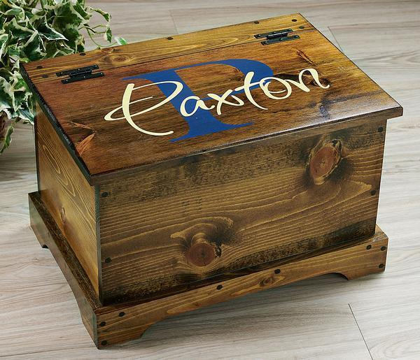 Royal Blue Monogram Personalized Trunk - Wild Wings