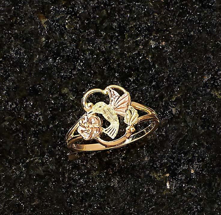 Black Hills Gold Hummingbird Ring - Wild Wings