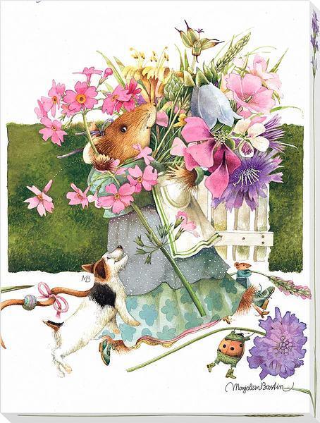 Let's Decorate the House! Wrapped Canvas - Wild Wings