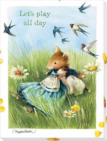 Let's Play All Day Wrapped Canvas - Wild Wings