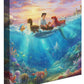 Little Mermaid Falling in Love Gallery Wrapped Canvas - Wild Wings