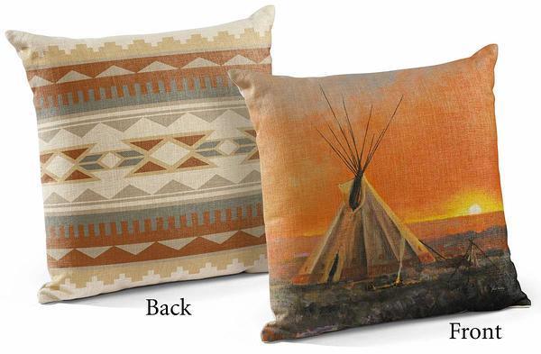 Medicine Man Lodge 18" Decorative Pillow - Wild Wings
