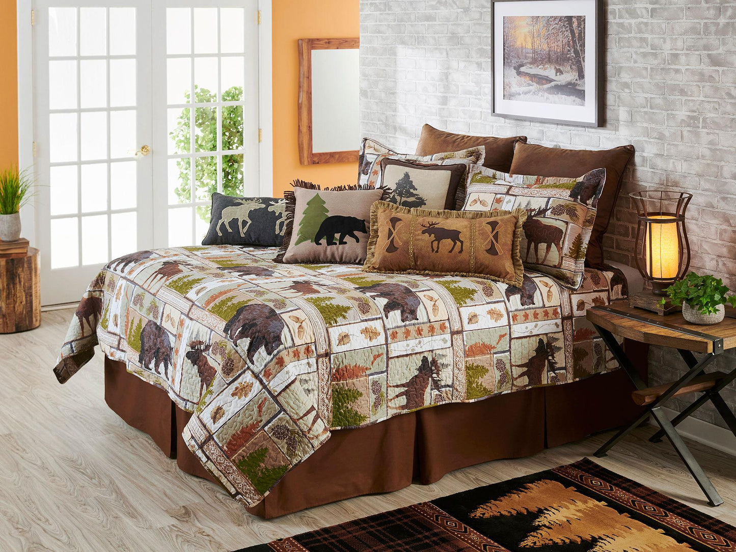 Modern Lodge Bedding Set (Queen) - Wild Wings