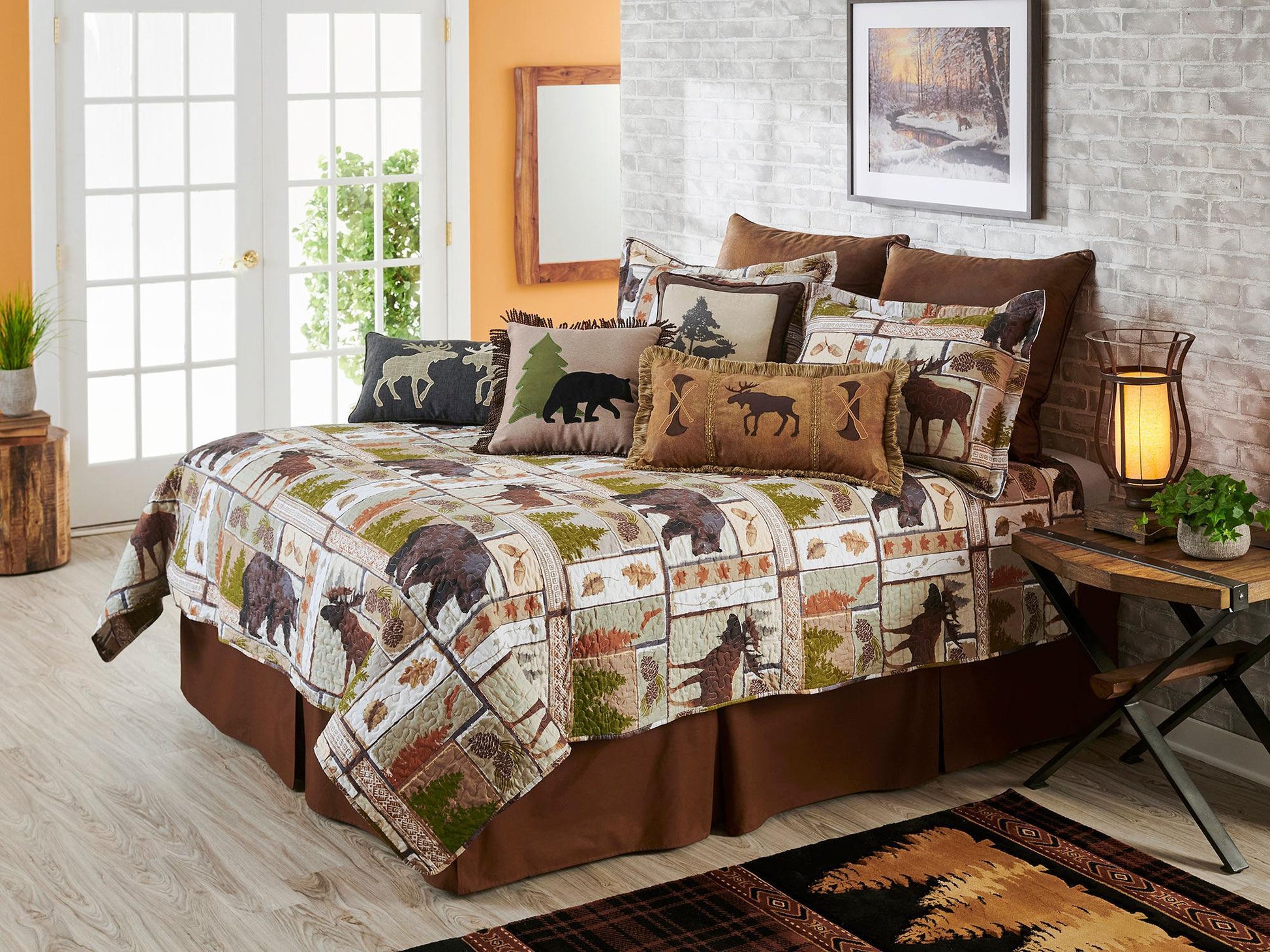 Modern Lodge Bedding Set (King) - Wild Wings