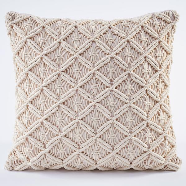 Cream Crochet Decorative Pillow - Wild Wings
