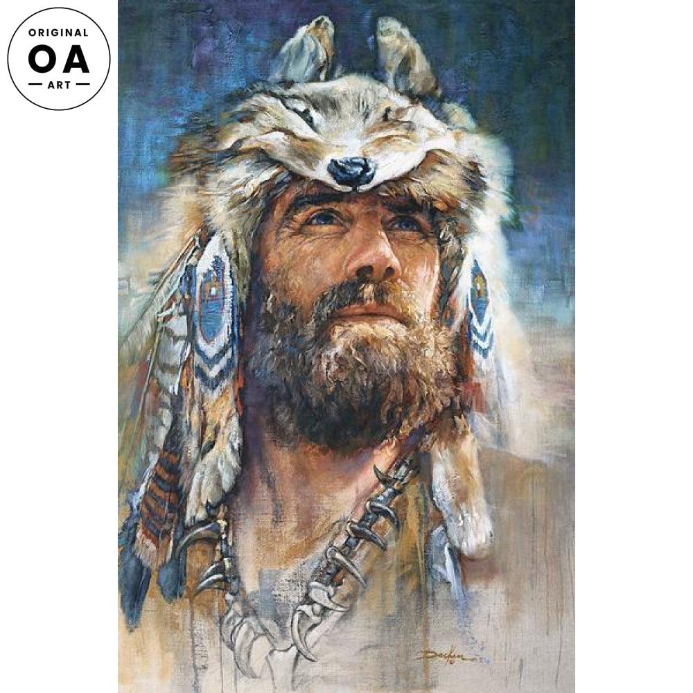 Mountain Man Original Oil Painting - Wild Wings