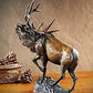 Mountain Monarch—Elk Bronze Sculpture - Wild Wings