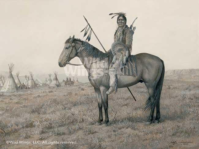 Pride of the Plains-Native American Original Acrylic Painting - Wild Wings