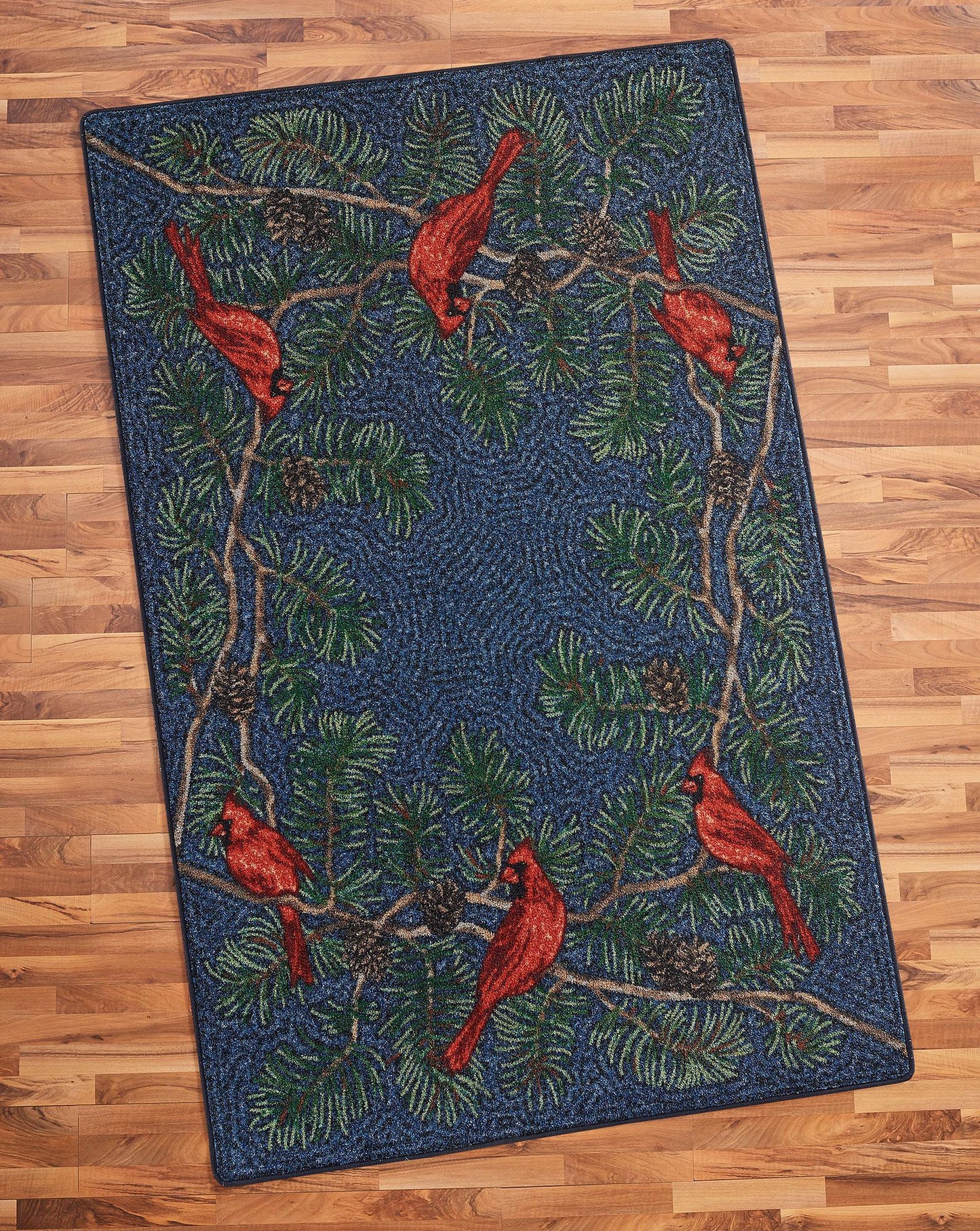 Evening Cardinal Area Rug - Wild Wings