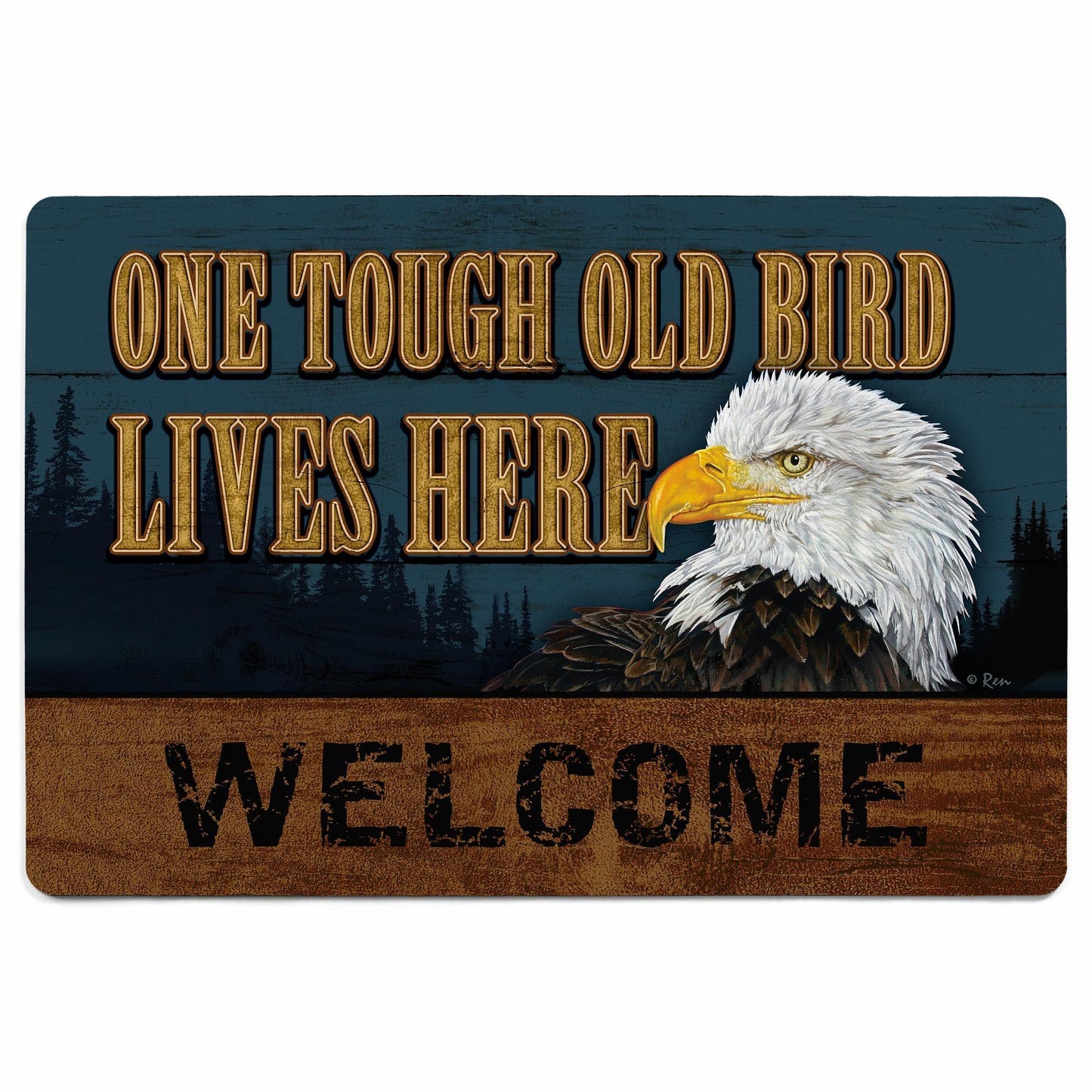 On Tough Old Bird Floor Mat - Wild Wings
