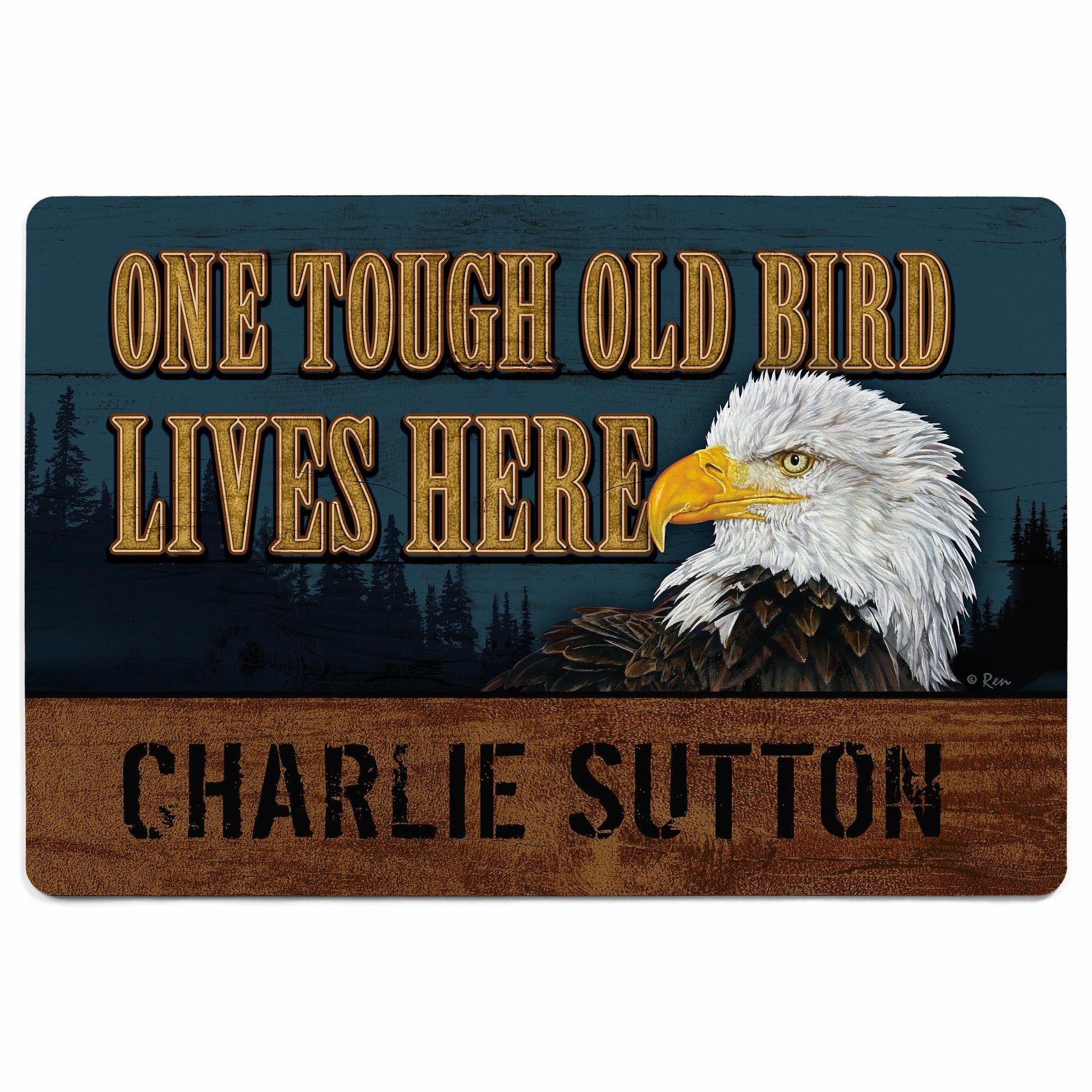 One Tough Old Bird Floor Mat - Wild Wings