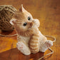Orange Kitten Holding Tail Sculpture - Wild Wings