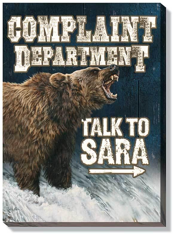 Complaint Department Personalized Wrapped Canvas - Wild Wings