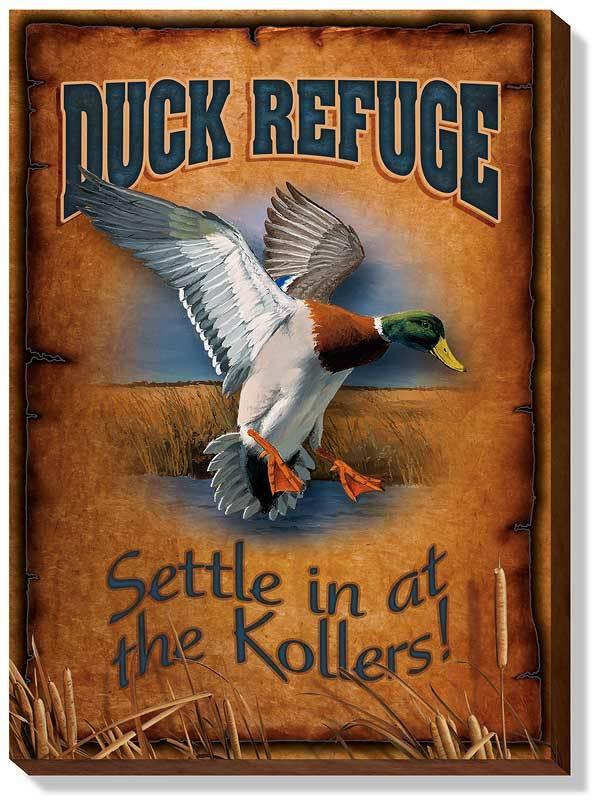 Duck Refuge Personalized Wrapped Canvas - Wild Wings