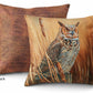 Great Horned Owl 18" Decorative Pillow - Wild Wings