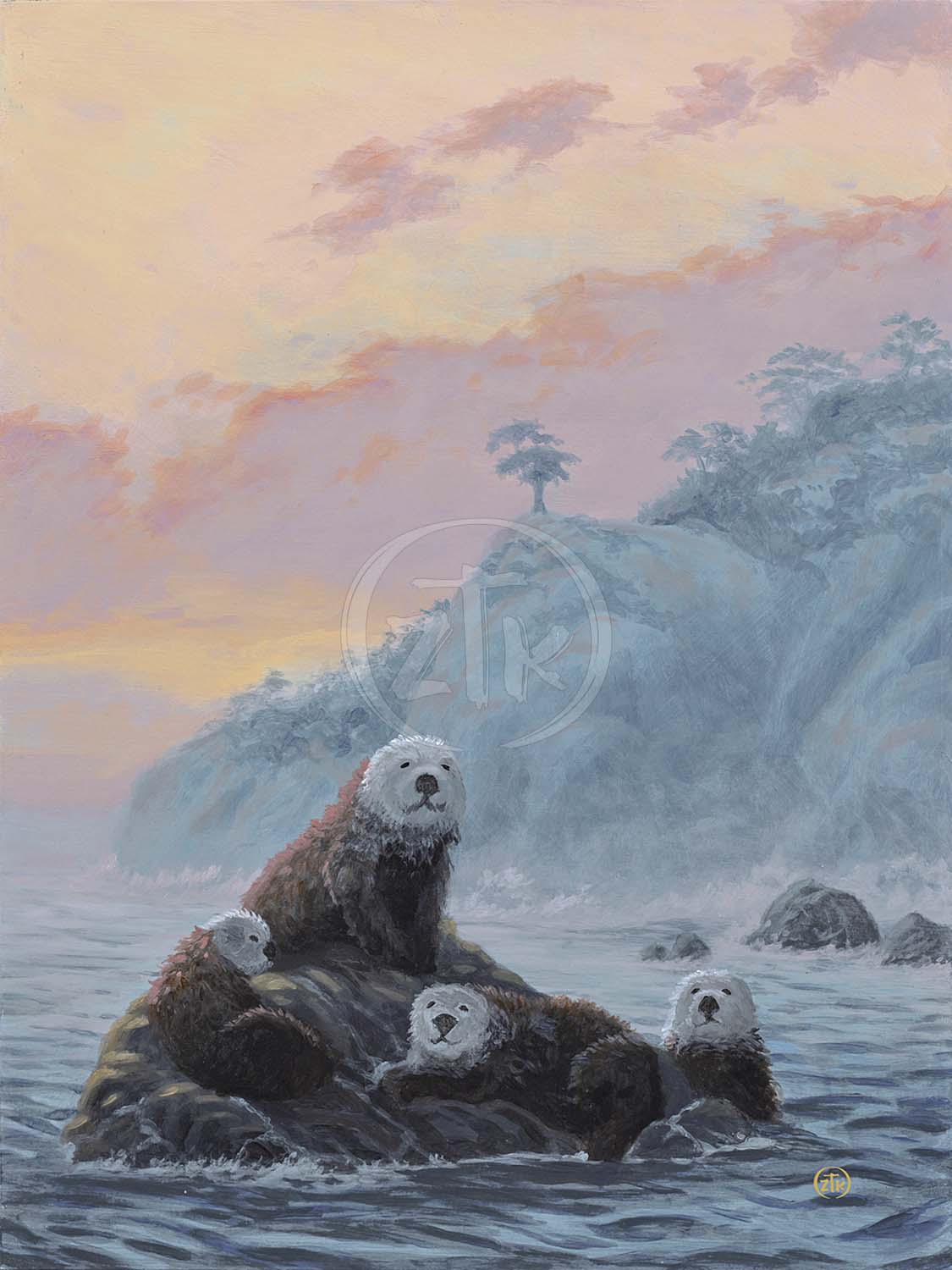 Rockin' Otters - Limited Edition Canvas