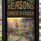 Season's Greetings Stained Glass Art - Wild Wings