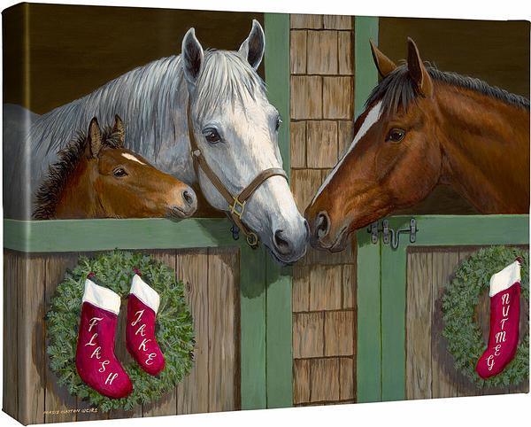 Seasons Greetings Personalized Wrapped Canvas - Wild Wings