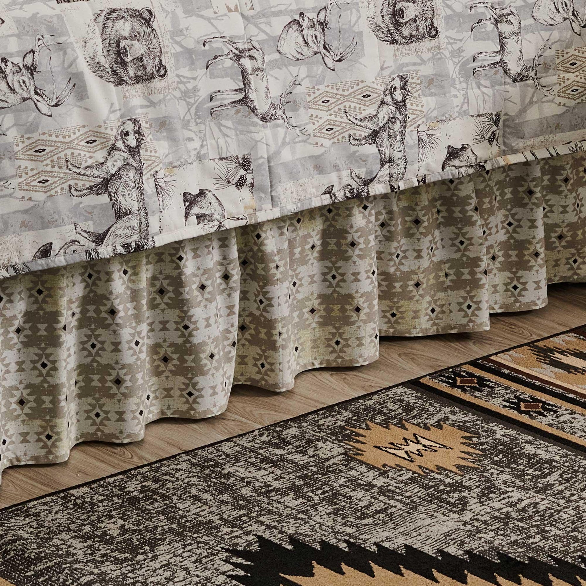 Serene Wilderness Lodge Bedskirt - Wild Wings