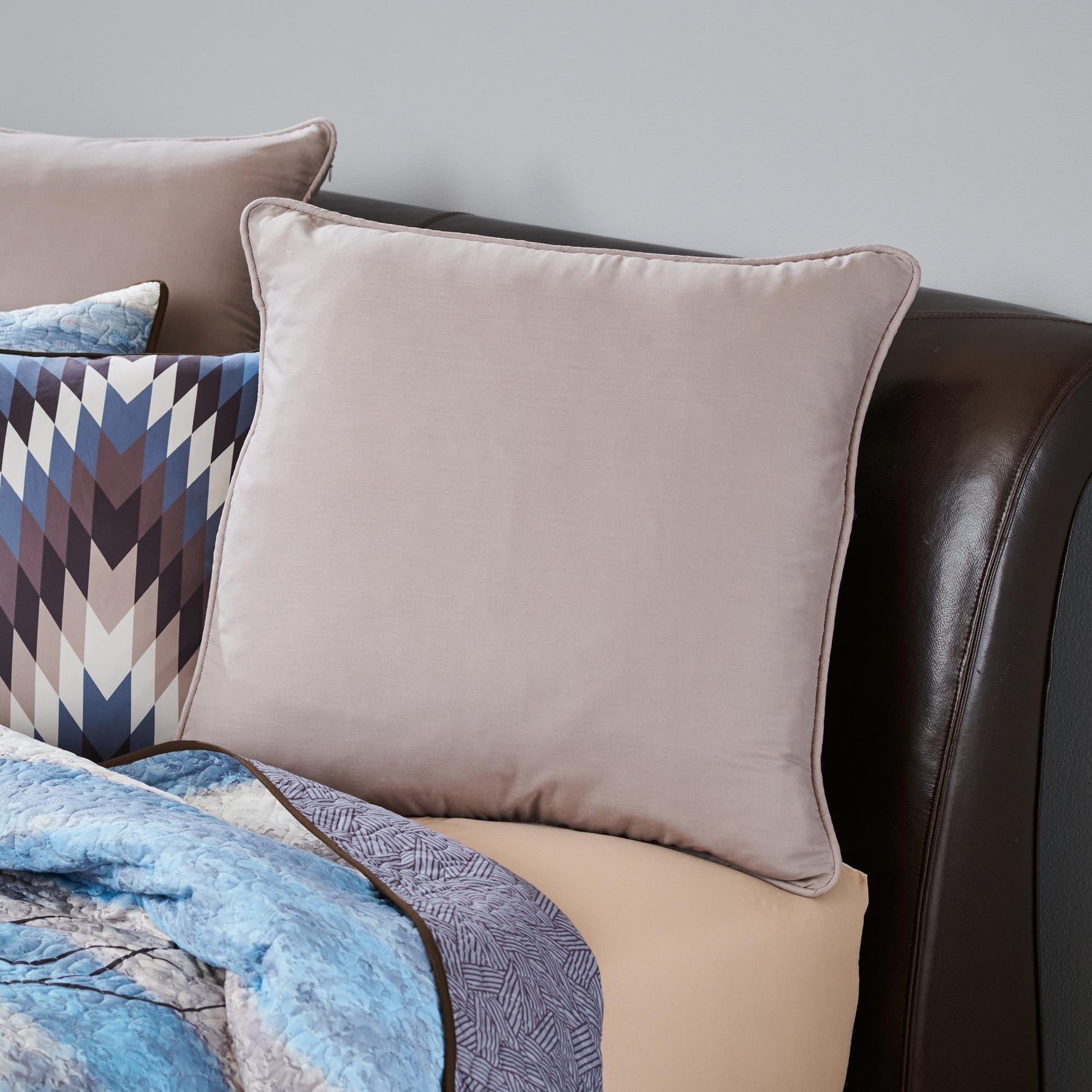 Smokey Taupe Euro Sham - Wild Wings