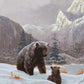Snow Day—Grizzly Bear Art Print - Wild Wings