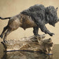 Stampeding Bison Bronze Sculpture - Wild Wings