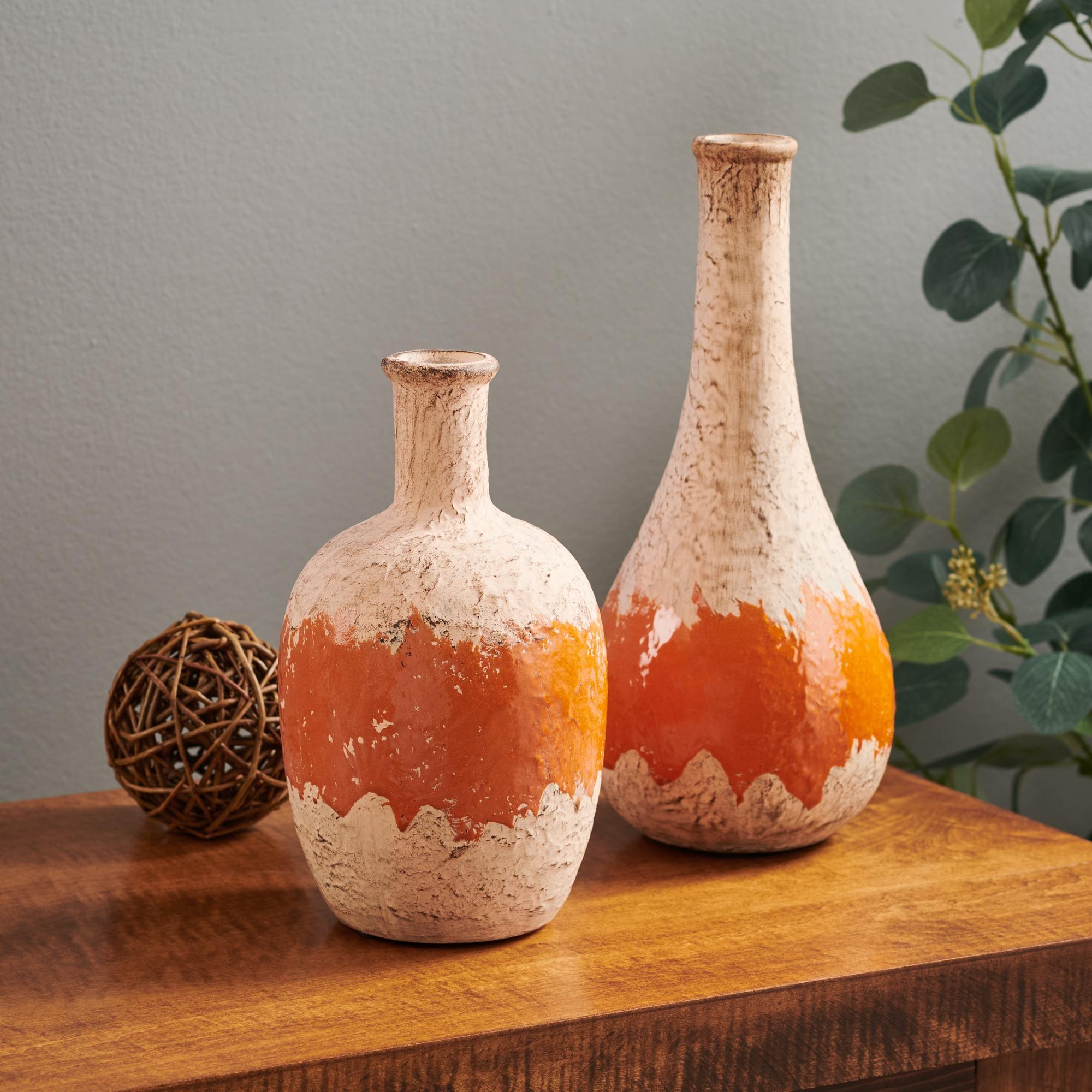 Sunset Rust Contemporary Vases (Set of 2) from Wild Wings