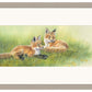 Time Out—Fox Kits Limited Edition Paper Print - Wild Wings