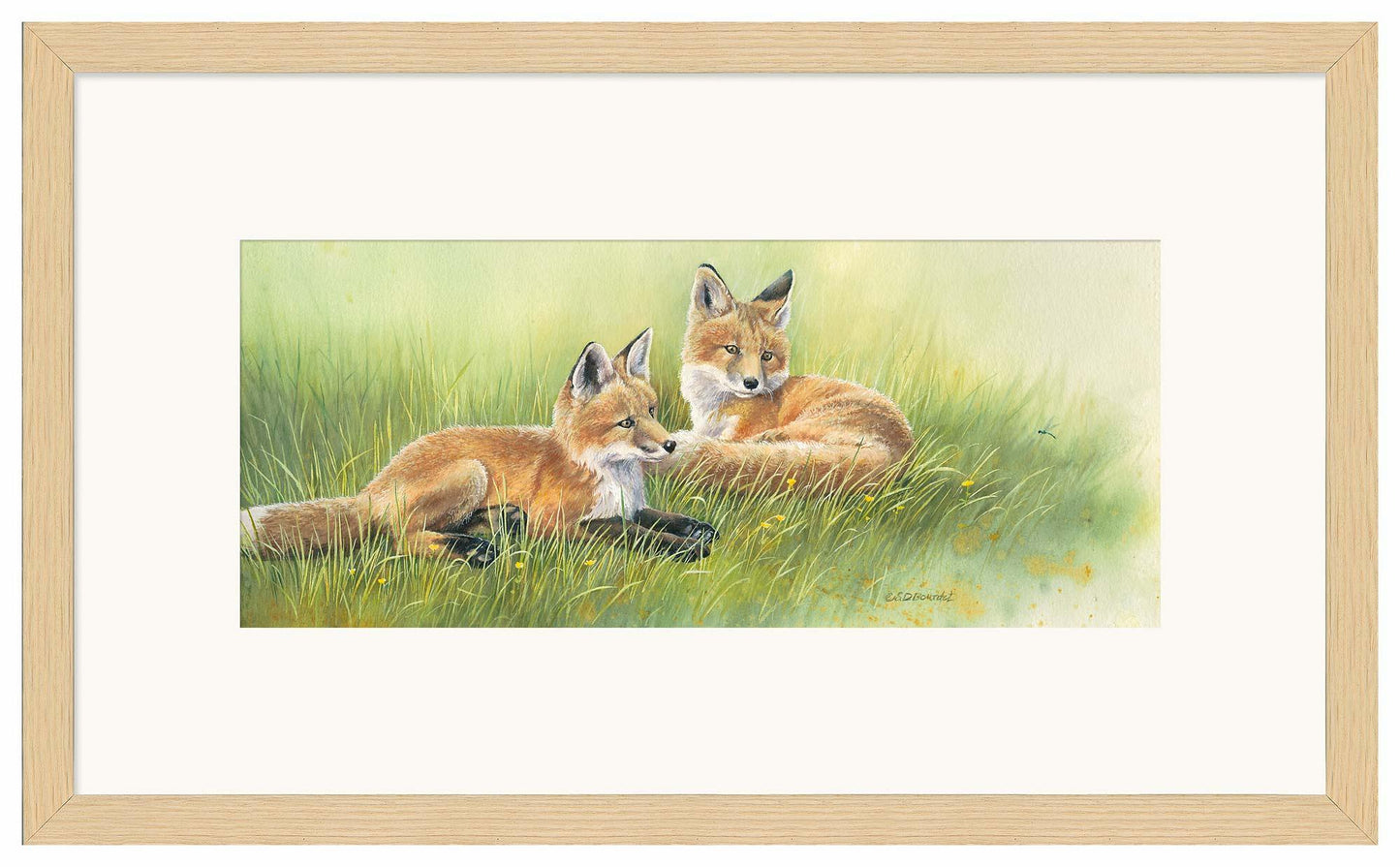 Time Out—Fox Kits Limited Edition Paper Print - Wild Wings