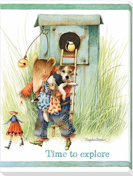 Time to Explore Wrapped Canvas - Wild Wings