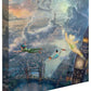 Tinker Bell and Peter Pan Fly to Never Land Gallery Wrapped Canvas - Wild Wings