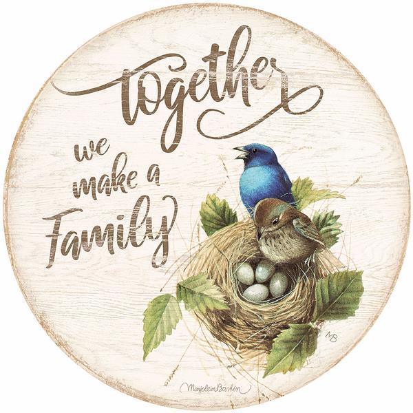 Wild Wings Together We Make a Family Wood Sign