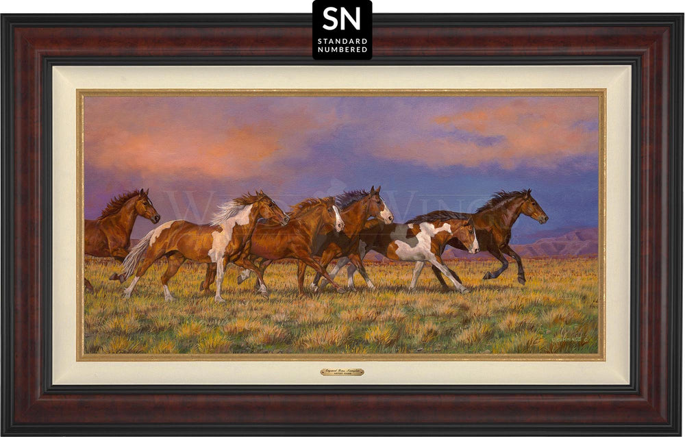 Unbroken—Horses; Standard Numbered Edition (SN) Master Artisan Canvas - Wild Wings