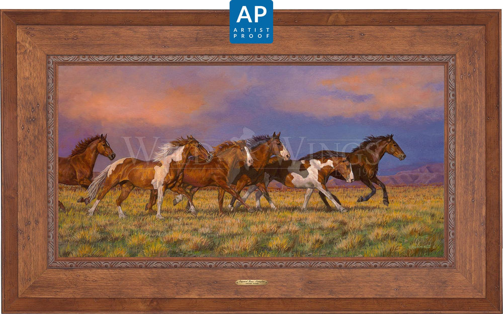 Unbroken—Horses; Artist Proof Edition (AP) Master Artisan Canvas - Wild Wings