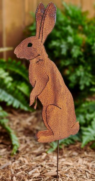 Upright Papa Bunny Garden Stake - Wild Wings