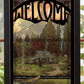 Welcome; Evening Majesty Stained Glass Art - Wild Wings