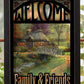 Welcome; Family & Friends Stained Glass Art - Wild Wings