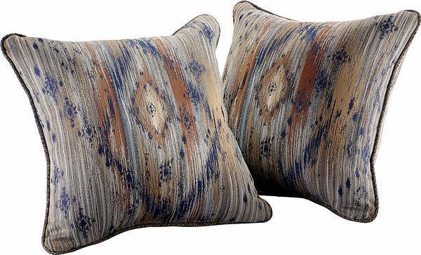 Denim Agate Pillows - Wild Wings
