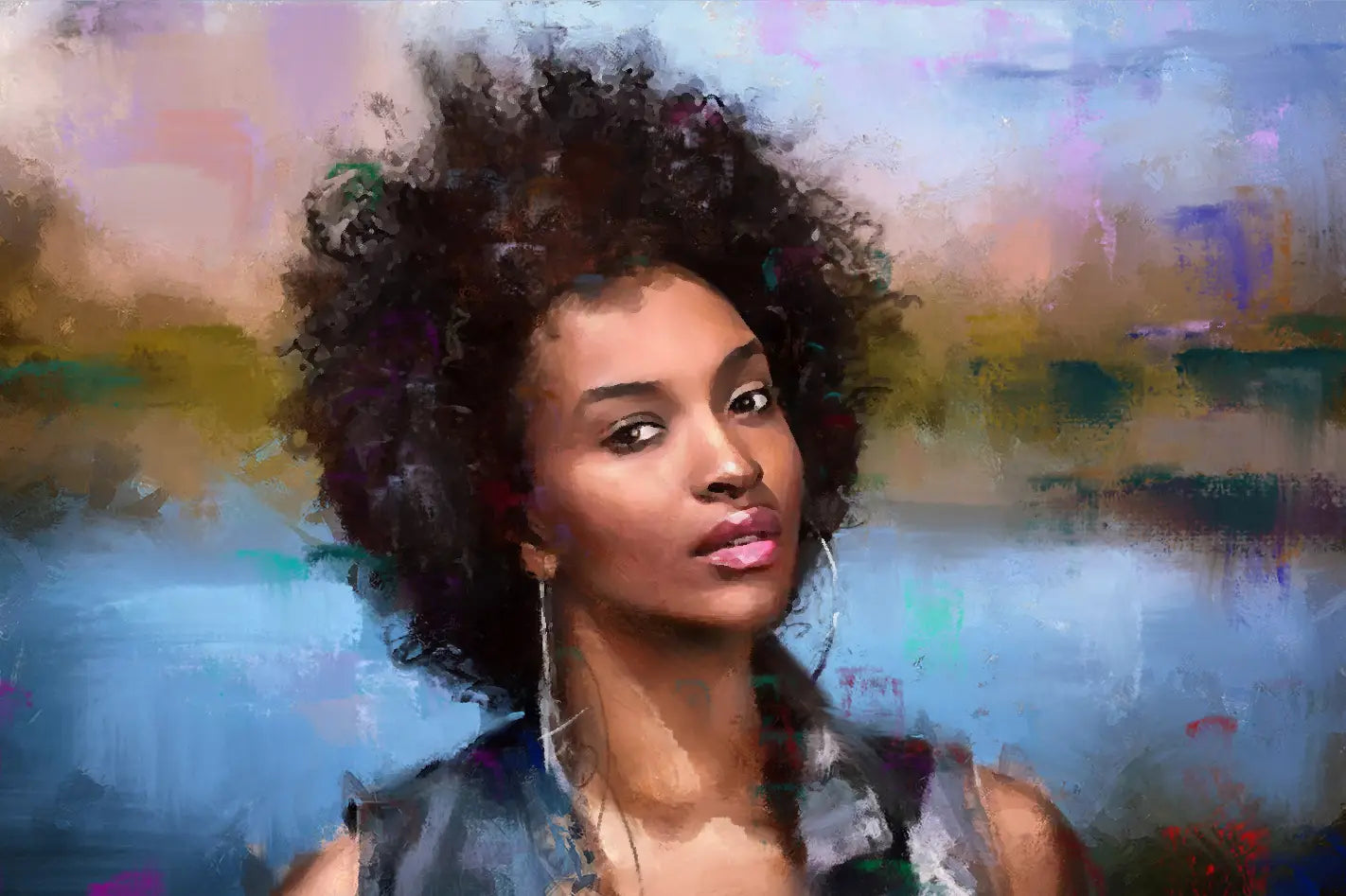 Gallery-quality painted pet portrait